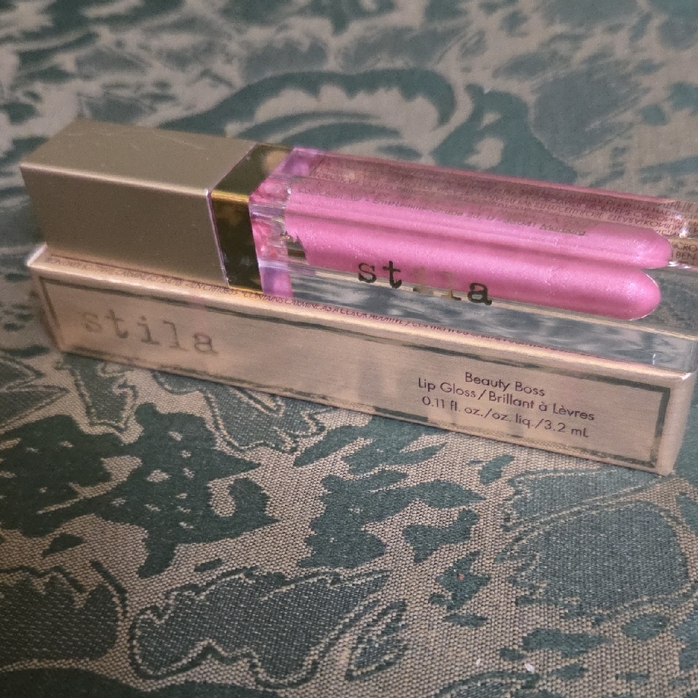 NIB Stila Beauty Boss Lip Gloss - Synergy Radiant Pink Lilac